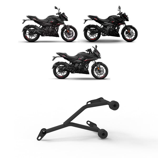 Image of Premium Crash Guard with Frame Sliders Compatible with Bajaj Pulsar N160 | N250 | F250 (Heavy Duty) (Tourer) (Black, Pack of 1)