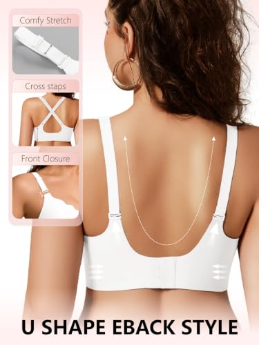 Image of COCOMARTS Jelly Bras for Women No Underwire Scalloped Push Up Wireless Bralettes Seamless Soft Comfort Everyday Tshirt Bra