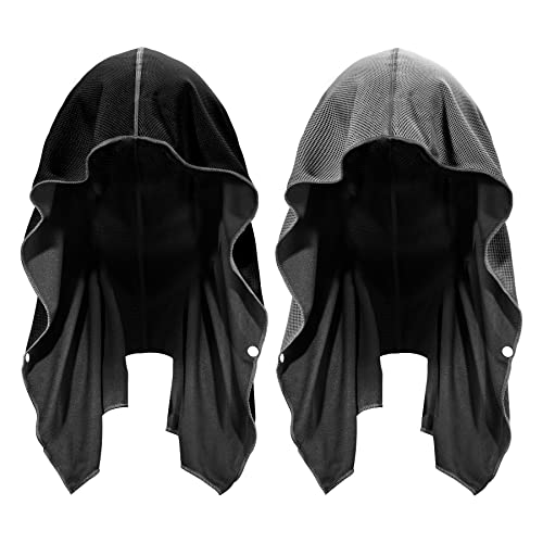 Sukeen Cooling Hoodie Towel, Cooling Towels for Neck and Face, Absorbent Quick Drying Cooling Head Towel Neck Wraps UV Protection for Sport Camping Workout Cycling