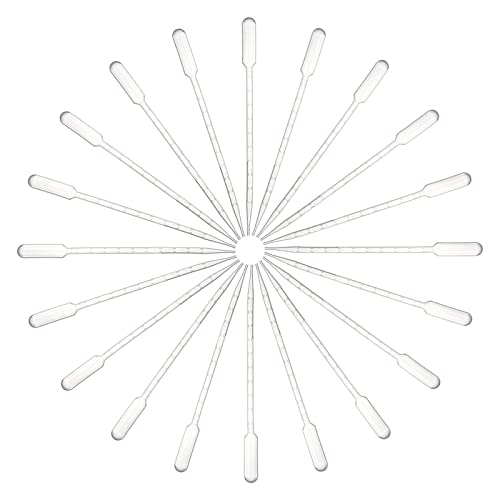Eowpower 100Pcs 10Ml Disposable Plastic Graduated Pasteur Transfer Pipettes #TOP10