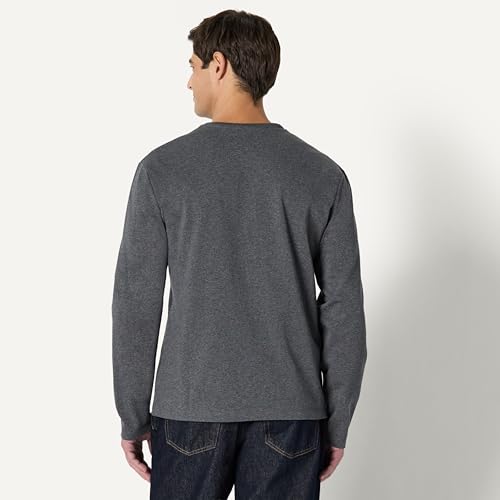 Image of Amazon Essentials Men's Long-Sleeve Henley Shirt