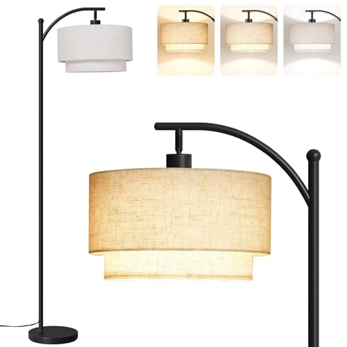 Image of SUNMORY Floor Lamps for Living Room with 12W LED Bulb, Arc Lamp with 3 CCT