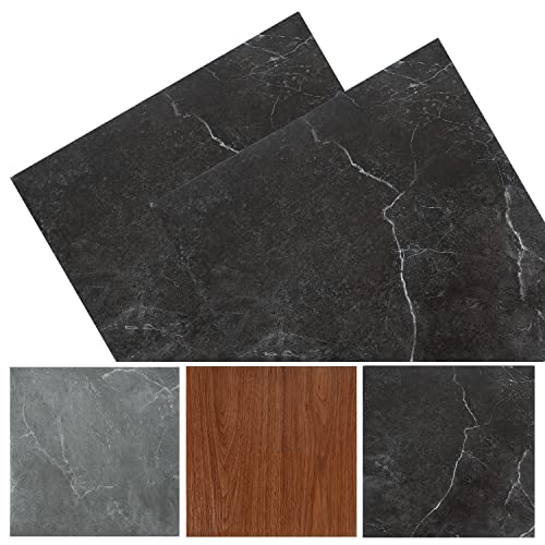 Yakimz Bodenbelag PVC, Selbstklebend Fliesen, Wasserdicht Vinylboden, 30x30cm, Verschleißfest...