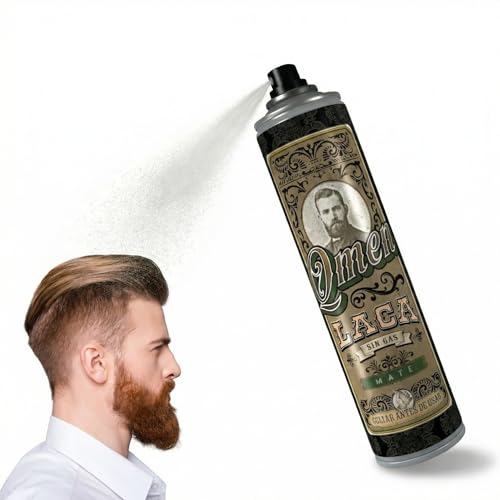 QMEN Laca Sin Gas Fijación Extra Fuerte 300 ml – Spray Fijador Profesional Sin Aerosoles, Control y Volumen, Acabado Definido y Natural, Sin Residuos, Fácil Eliminación, Eco-Respetuoso, Unisex
