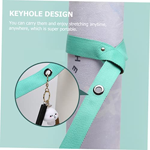 Outanaya 3 peças de alça de tapete de ioga alça de transporte de ioga faixas elásticas de treino bol