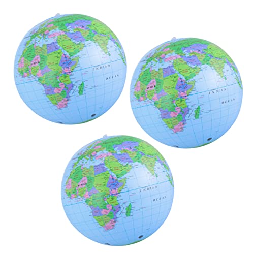 HAWILLOSCH 3 Piezas Globo Inflable inflables de Playa para Piscina Bolas Deportivas inflables seguras Juguetes inflables al Aire de polivinilo