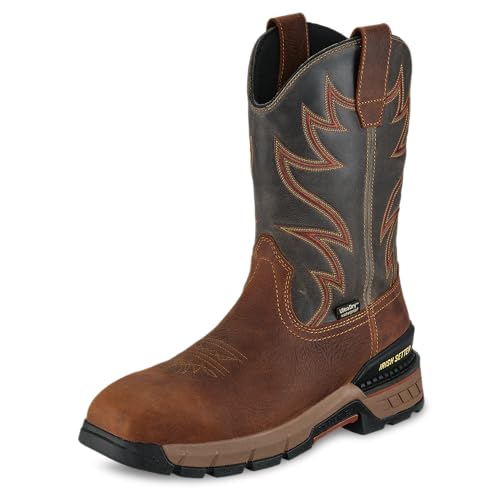 Best Waterproof Safety Boots Ireland - Top Picks 15 Irish Setter, Two Harbors, Men's, 11', Waterproof, Non-Metallic Safety Square Toe, Work Boot, Camel 10 D (Medium)