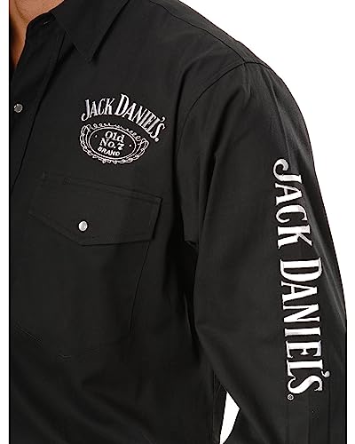 Jack Daniels Men's Daniel's Logo Rodeo Long Sleeve Western Shirt2