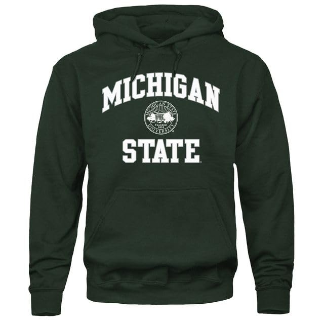 Barnesmith Michigan State University MSU Spartans Hooded Sweatshirt Heritage Hunter Green X-Large