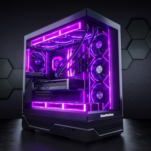 GameMachines Apex - Gaming PC - Wasserkühlung - AMD Ryzen 7 5700X - NVIDIA RTX 5060-1000GB SSD - 32GB DDR4 (Nicht RGB) - ASUS ROG Strix Mainboard - WLAN - Windows 11 Pro