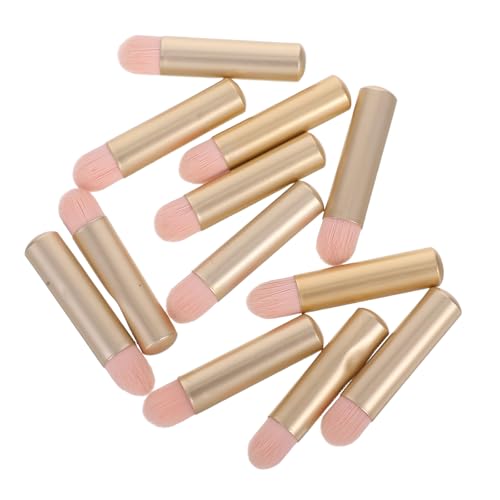 UKCOCO Pinceles Mini de Maquillaje 12 Piezas para Sombras de Ojos y Corrector Diseño Portátil y Tamaño Compacto para Maquillaje Profesional y Uso Diario