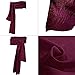 Gamusi Pirate Waist Sash - Medieval Renaissance Jack Belt Captain Props (Wine-red)