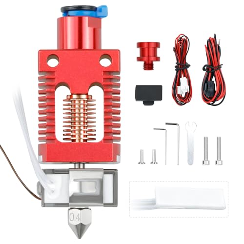 Ender 3 Hotend All Metal Ceramic Heating Core Hotend Upgrade High Flow High Temperature Support 300High Temperature 3D Printer Rapido Hotend Kit Fits Ender3/ Pro/V2/Max CR10