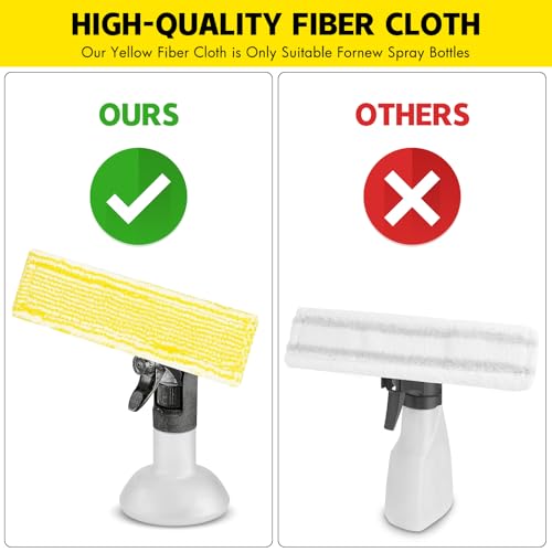 8 Stück Ersatzpads Kompatibel mit Kärcher Fenstersauger Ersatzteile, Ersatzmikrofaser Wischbezug Fenstersauger Zubehör Pads für WV2 WV5 WV6 Plus Premium
