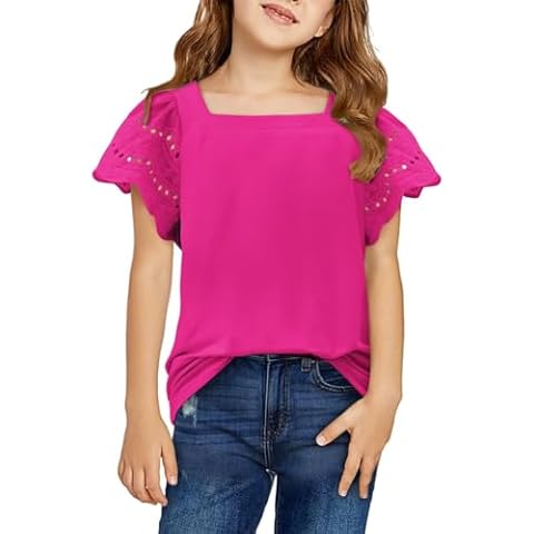 Yoklass Girls Ruffle Sleeve Top Cover