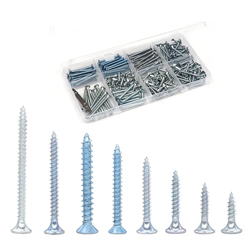 Kit surtido de tornillos para madera, 210 piezas