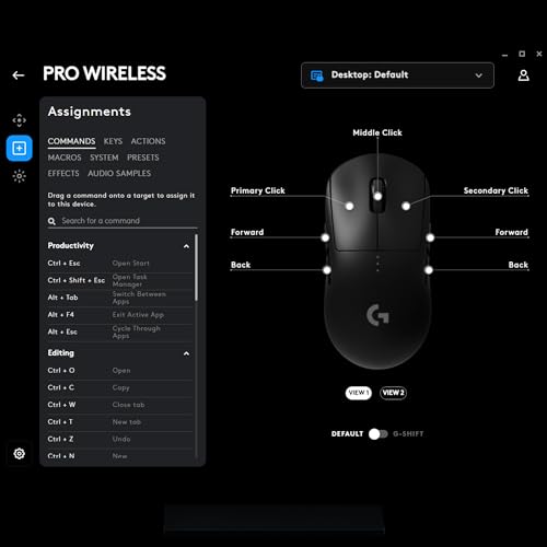 Mouse Gamer Sem Fio Logitech G PRO Wireless com Tecnologia LIGHTSPEED, RGB LIGHTSYNC, Design Ambidestro, 8 Botões Programáveis, Sensor HERO 25K e Bateria Recarregável - Compatível com... glide