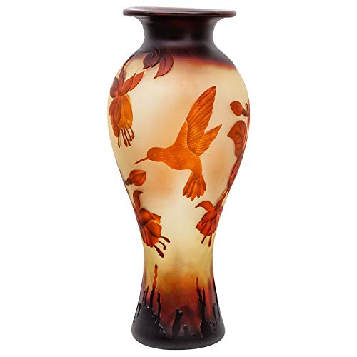 Vase Replika nach Galle Gallé Kolibri Glas Antik-Jugendstil-Stil Kopie c5 Vase Replika nach Galle Gallé Kolibri Glas Antik-Jugendstil-Stil Kopie c5