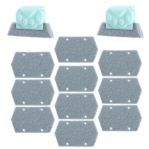 VILLCASE Cepillo para Limpieza de Ranuras y Ventanas 14 Piezas, Material PP y Estropajo, Reciclable y Ahorro de Energía para Limpieza del Hogar y Esquinas del Piso
