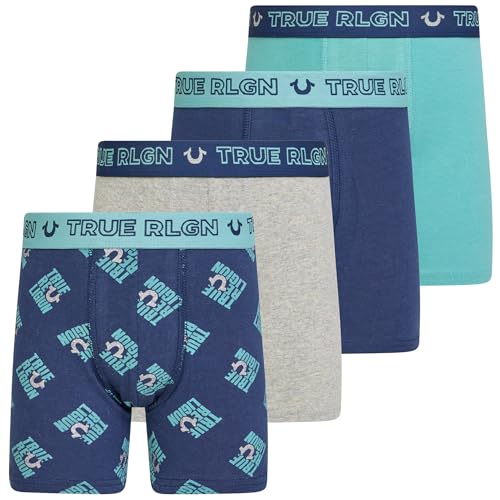 True Religion Boys Boxer Briefs 4 Pack Cotton Stretch Underwear Supersoft