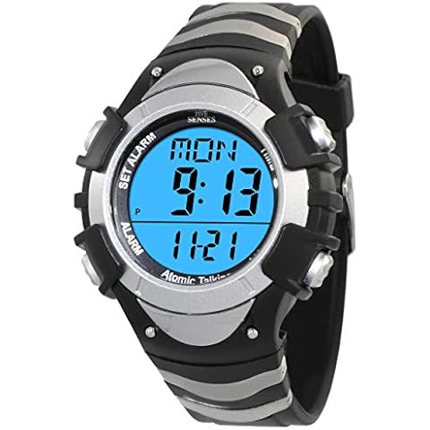 Timechant Atomic! English Digital Talking -5 Senses Unisex Atomic Talking Watch (1269) Cover