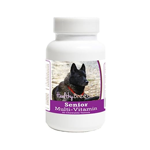 Healthy Breeds Norwegian Elkhound Senior Dog Multivitamin Tablets 60 Count