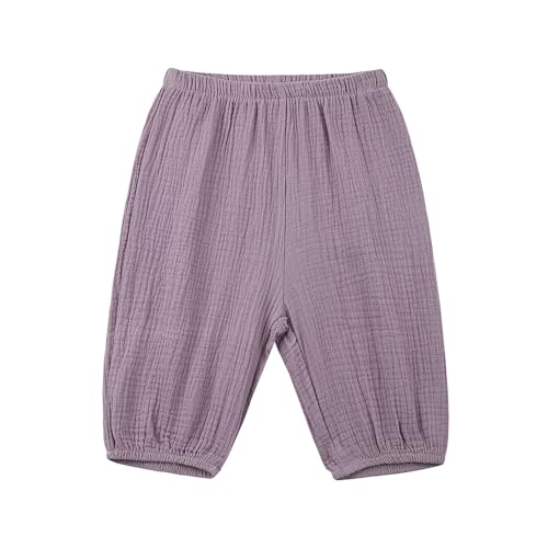 3 Pack Toddler Loose Gauze Capris Harem Pants3
