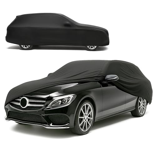 WALSER Premium Housse de Voiture d’intérieur - Protection complète, Tissu élastique et Respirant, Anti-poussière, Doublure Douce, Ajustement serré,...