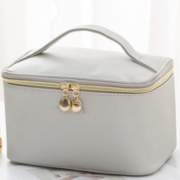 YFQHDD Borsa cosmetica da Donna Grande PU. Custodia con Cerniera in Pelle Make Up Bag Lavaggio Organizzatore di Trucco Beauty Case Beauty (Color : A, Size : One Size)