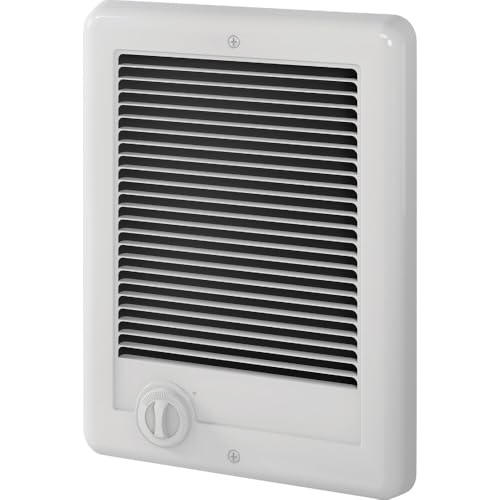 Cadet Com-Pak Electric Wall Heater Complete Unit with Thermostat (Model: CSC101TW, Part: 67508), 3412 BTU, 120 Volt, 1000 Watt, White