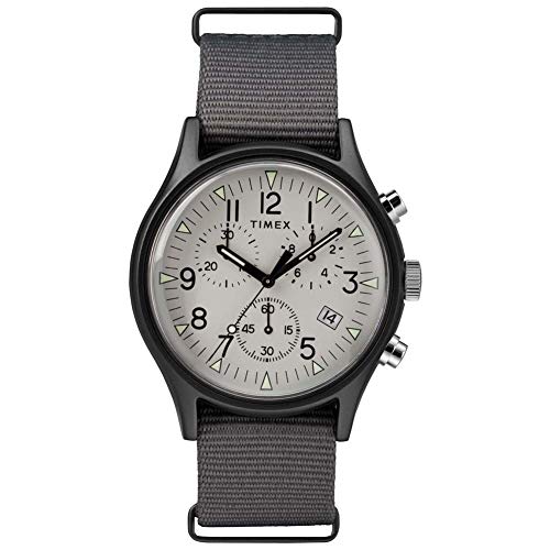 Timex 40mm MK1 �A���~�j�E�� �N���m �K�����^�� �P�[�X �z���C�g�_�C���� �O���[ �i�C���� One Size �K�����^��/�z���C�g/�O���[