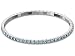 Produktbild SWAROVSKI® Stretch Armband AQUAMARINE - Tennis Armband mit Kristallen - DEHNBAR