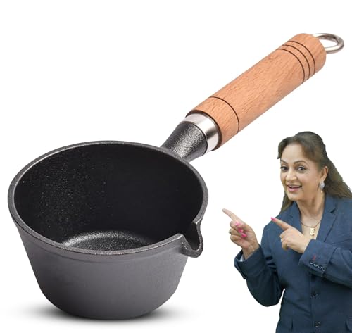 PANCA Cast Iron Tadka Pan/Vaghar/Chounk/Baghar for Frying Dal/Spices