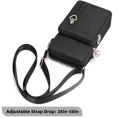 JANKS Small Crossbody Bag for Women - Mini Phone Purses with Crossbody Strap and Wallet - Nylon Arm Bag3