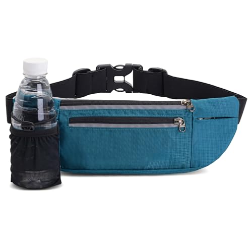 Deskium Water Bottle Hydration Waist Pack, Sports Fanny Pack With Adjustable Strap, Breathable Padding For Comfort