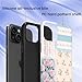 COTAIL Case Designed for iPhone 13 14, Hybrid 2-Layer Case, Military-Grade Protection Durable Shockproof Anti-Scratch Phone Case, Floral Lace Patchwork