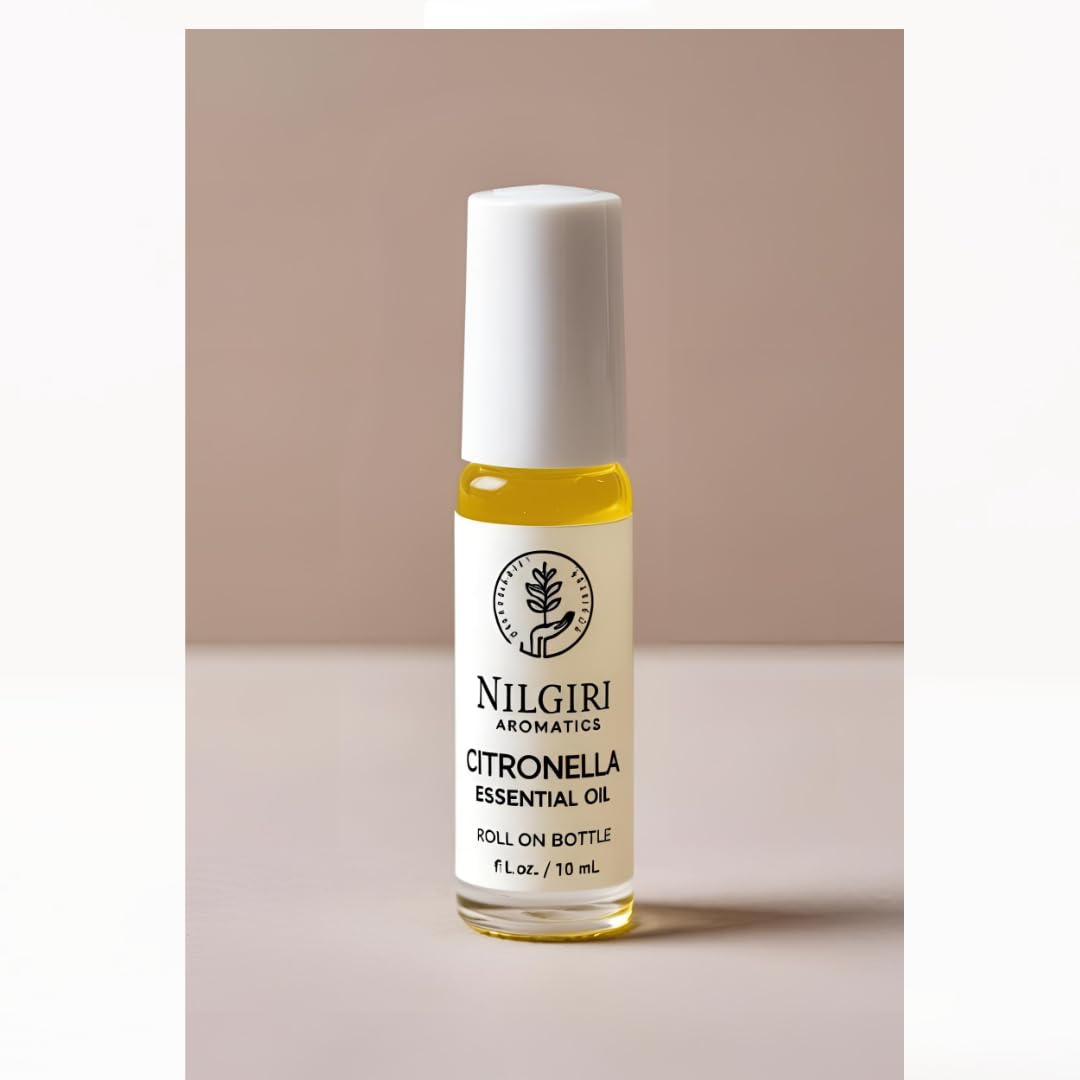 Nilgiri Aromatics Citronella Roll-On | Natural Mosquito Repellent | Portable and Skin-Friendly | Aromatherapy Benefits | 10ml - Pack of 2-image-7