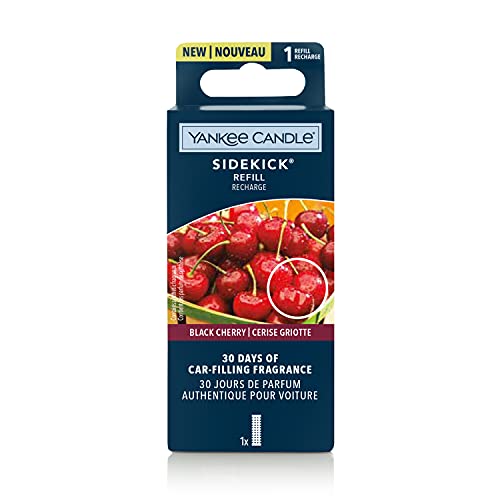 Yankee Candle Sidekick Car Air Freshener Refill | Black Cherry Fragrance Diffuser | 1 Count