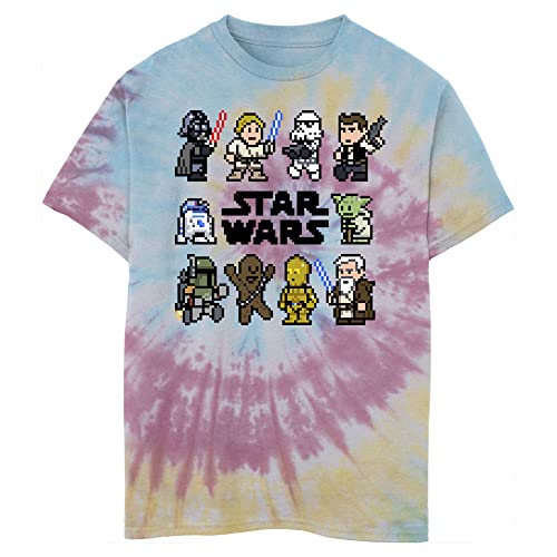 STAR WARS Kids' Pixel Wars Boys Short Sleeve Tee Shirt