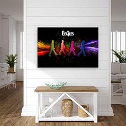 YBRAVO Poster de fanart des Beatles sur toile – Impression d’art moderne pour chambre à coucher – 50 x 75 cm - Les Beatles, Paul McCartney, John Lennon, RIngo Starr, George Harrison YBRAVO Poster de fanart des Beatles sur toile - Impression d'art moderne pour chambre à coucher - 50 x 75 cm – Image 4