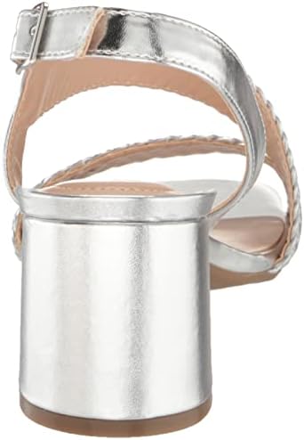 Bandolino Women's Mizzys2 Heeled Sandal, Silver 040, 8.5 | Image 2