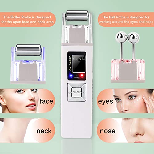 Image of Mini Portable Corded Electric Galvanic Microcurrent Eye Massager, Skin Firming Whiting Machine Wrinkle Dark Circles Puffiness Removal Fatigue Skin Lifting Relaxing Instrument