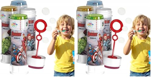 DULCOP - Bulles Avengers - Bulles de Savon - 60 ML - 047578 - Multicolore - Plastique - Licence Officiel - Jouet Enfant - Jeu de Plein air - À Partir de 3 Ans...