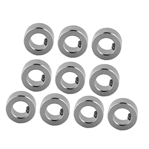 FUNOMOCYA 10pcs Stainless Steel Locking Collars for Printers Resistant Screw