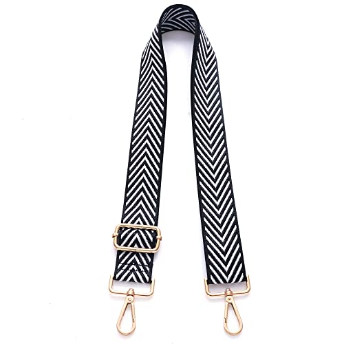 Image of Purse Straps Replacement Wide Crossbody Shoulder Strap for Bags Purse Extender Accessories Guitar Straps, Gold Buckle-72, 1.5inch, Modern