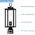 YaoKuem Outdoor Post Light, Pole Lantern, E26 Base 60W Max, Metal Housing Plus Glass, Wet Location Rated, Bulbs not Included, Matte Black, 1 Pack