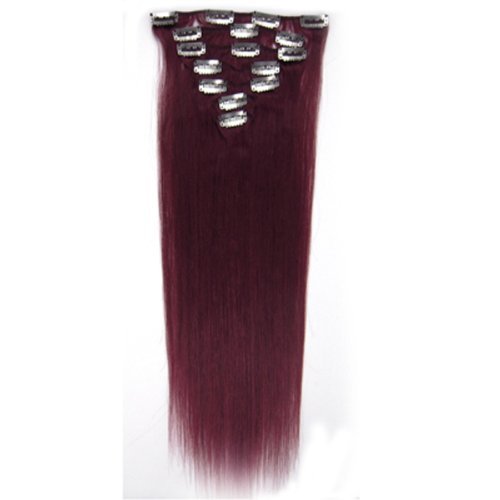 20''7pcs Fashional Clips in Remy Human Hair Extensions 24 Colors for Women Beauty Hot Sale (bug)