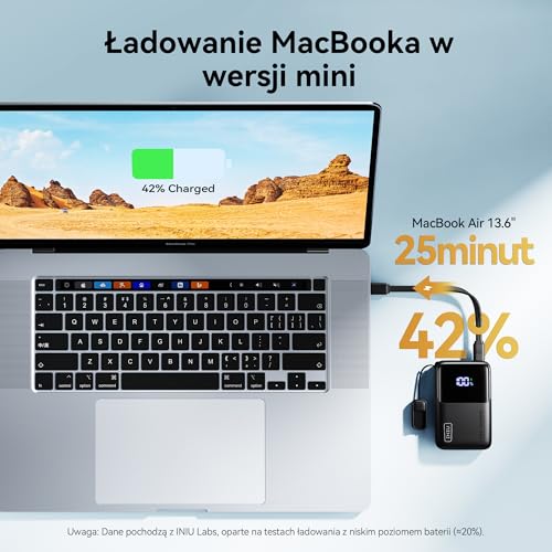 INIU Mini Power Bank, 45W 10000mAh Ricarica Rapida Powerbank, PD3.0 QC4.0 USB C Input & Output Caricatore Portatile per iPhone 17 16 15 14 13 Pro Max, Samsung S22, Xiaomi, iPad Pro ecc.