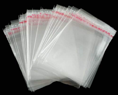 Qpsupplies Clear 1200 X Self Adhesive (9Cm X 6Cm Usable Space) Peel And Seal Plastic Bags For Packaging Jewellery And Other Small Objects