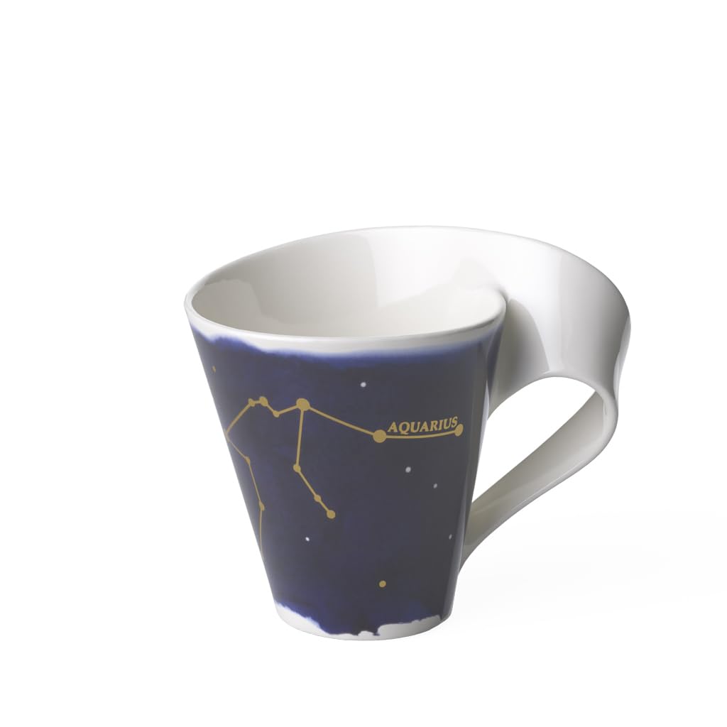 Villeroy & Boch NewWave Stars Becher – Widder-Motiv, 300 Ml, Premium-Porzellan, Spülmaschinengeeignet